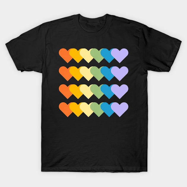 Heart Rainbow Flag LGBT Gay Les Pride Support LGBTQ Parade T-Shirt by Synithia Vanetta Williams